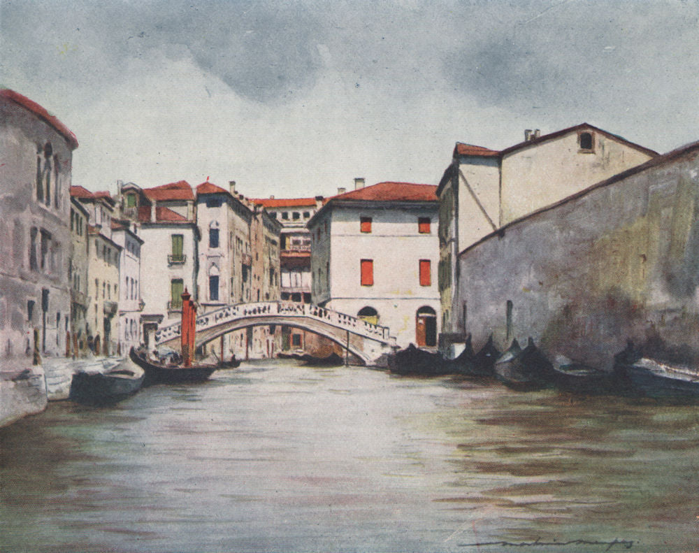 VENEZIA. 'Under the midday sun' by Mortimer Menpes. Venice 1916 old print